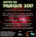 Noites no Parque! Programação para o segundo semestre de 2016! 